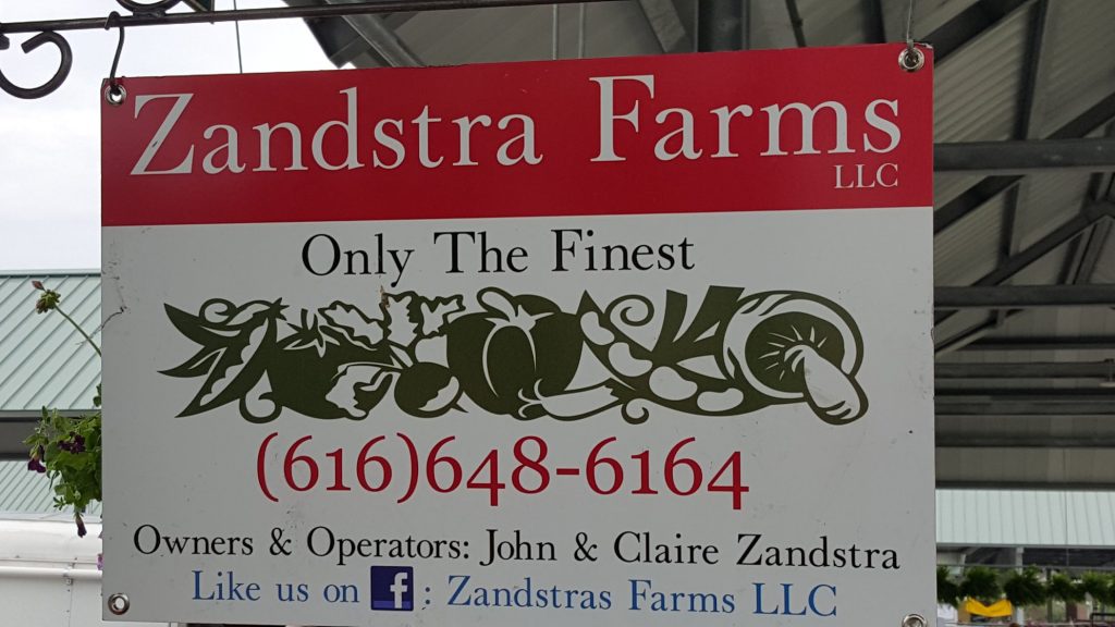 Zandstra Farms sign