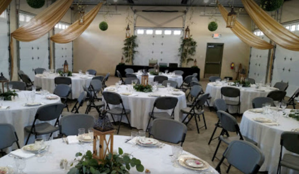 Image of banquet in the barn